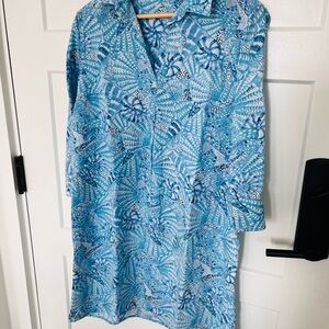 Lilly Pulitzer Pilar Linen Tunic Dress. Worn once.  Dry cleaned. Size Small